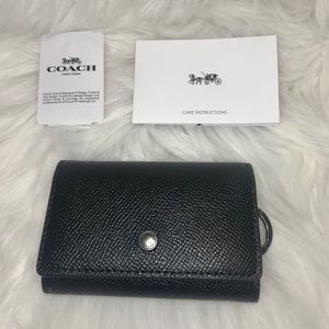 NWT Authentic Coach Five Ring Key Case